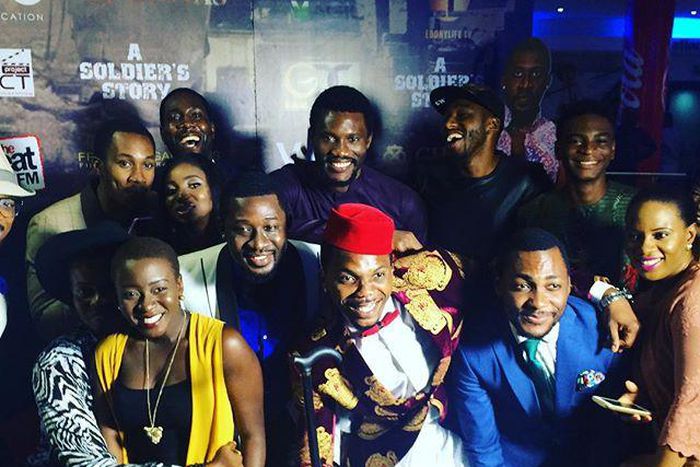 Tope Tedela, Martins Gbados, Frankie Ogar, Daniel K Daniel, Linda Ejiofor, Olumide Oworu, Adesuwa Etomi and Zainab Balogun at the premiere