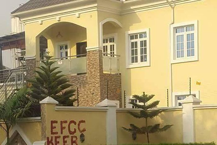 Mansion of former Chief of Defence Staff- Air Chief Marshal Alex Sabundu Badeh reportedly sealed by EFCC.