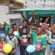Korede Bello celebrates with Down Syndrome kids