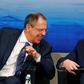 Russian Foreign Minister Sergei Lavrov (L) speaks to German Foreign Minister Frank-Walter Steinmeier at the Munich Security Conference in Munich, Germany, in this February 13, 2016 file picture.