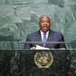 Gabon's President Ali Bongo Ondimba addresses attendees during the 70th session of the United Nations General Assembly at the U.N. headquarters in New York, September 28, 2015. REUTERS/Eduardo Munoz
