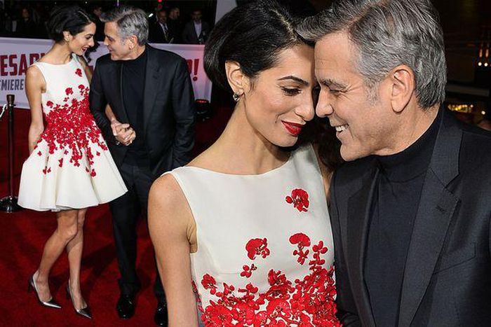 George and Amal Clooney PDA