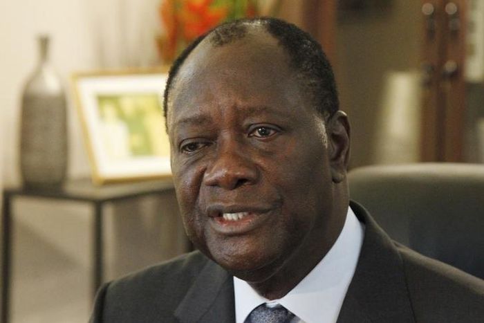 Ivory Coast's President Alassane Ouattara speaks during an interview with Reuters at his office in Abidjan October 19, 2015. REUTERS/Luc Gnago