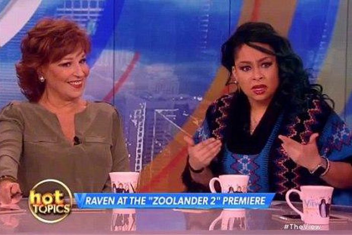 Raven Symone and Joy Behar on The View show