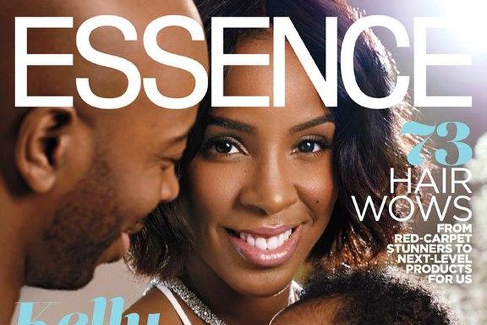 Kelly Rowand, Tim Weatherspoon and Titan Jewell Weatherspoon for Essence Magazine April 2015 cover