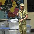 A Tanzanian policeman guards ballot boxes outside a counting centre following the presidential and parliamentary election in Dar es Salaam, October 28, 2015. REUTERS/Sadi Said