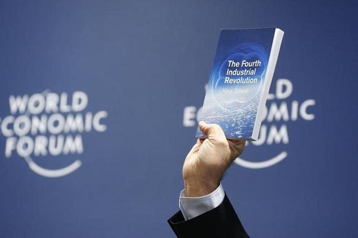 World Economic Forum (WEF) Executive Chairman and founder Klaus Schwab presents his book, 'The Fourth Industrial Revolution', during a news conference in Cologny, near Geneva, January 13, 2016.  REUTERS/Denis Balibouse