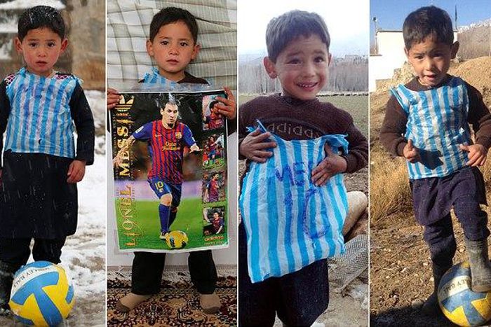 Messi to meet young Afghan famed for shirt made from plastic bag