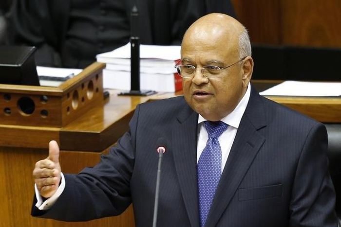 South Africa's Finance Minister Pravin Gordhan delivers his 2014 budget address in Parliament in Cape Town February 26, 2014. REUTERS/Mike Hutchings