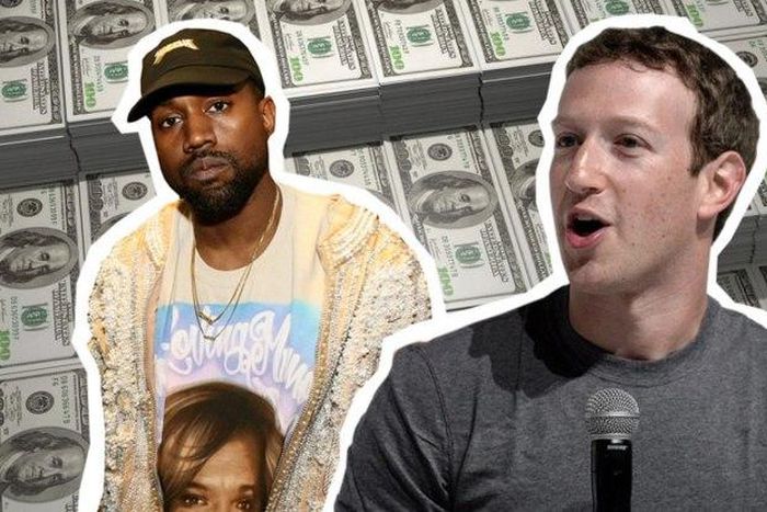 Kanye West Mark Zuckerberg