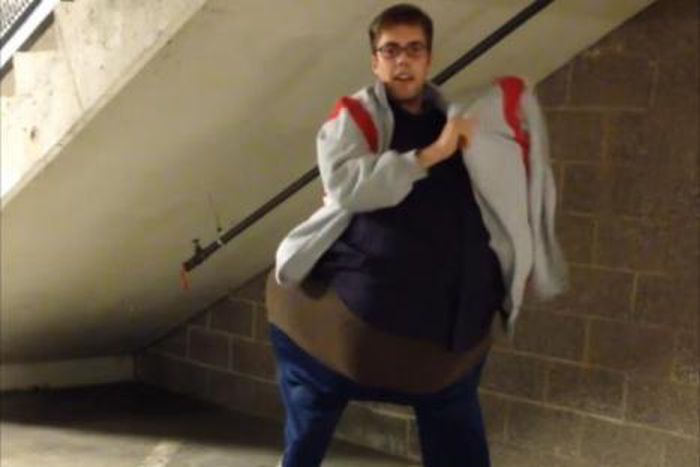 Man smuggles friend into cinema under his clothes