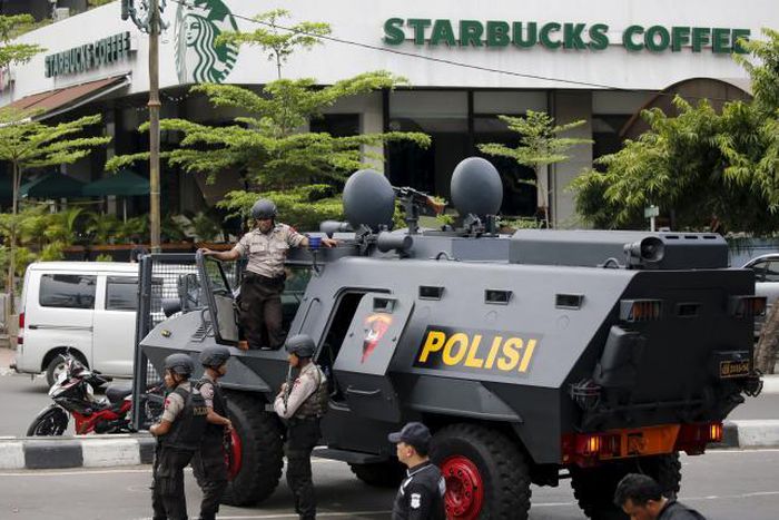 Islamic State militants attack Jakarta in first strike at Indonesia
