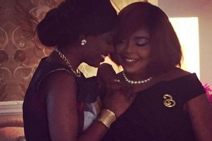 Annie Idibia and mum