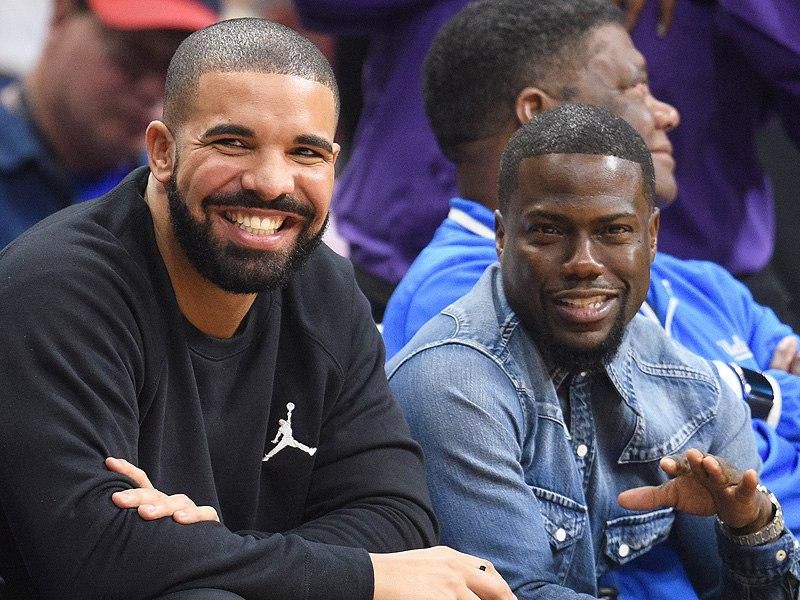 Drake and Kevin Hart