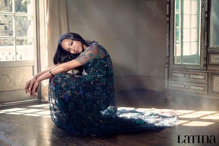 Zoe Saldana talks Latinos in America in Latina Magazine Dec/Jan. cover story