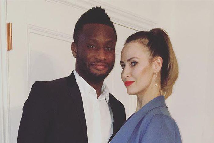 John Obi Mikel and his girlfriend, Olga Diyachenko