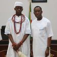Obi Chukwuka Noah Akaeze I with Governor Ifeanyi Okowa