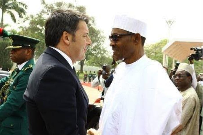 President hosts Prime Minister of Italy in Abuja.