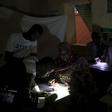 Electoral officials count ballots at a polling station in Niamey, Niger, February 21, 2016. REUTERS/Joe Penney