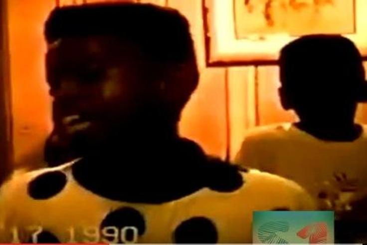 Young Kanye rapping