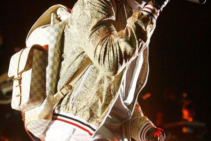 Kanye West with Louis vuitton