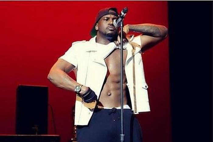 Peter Okoye during a performance