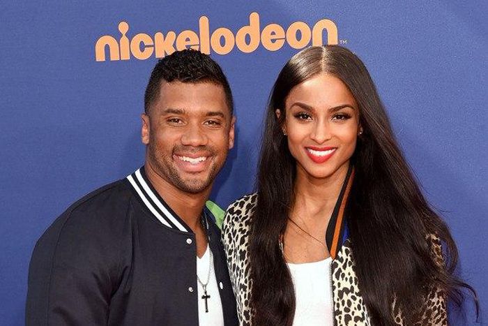 Ciara and Russell Wilson at the 2015 Kids Choice Sports Awards in Los Angeles