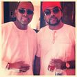 DJ Xclusive and Banky W at Tiwa Savage's wedding