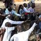 Uganda's incumbent President Yoweri Museveni speaks to the media soon after casting his vote at a polling station during the presidential elections in Kirihura in western Uganda, February 18, 2016. REUTERS/James Akena