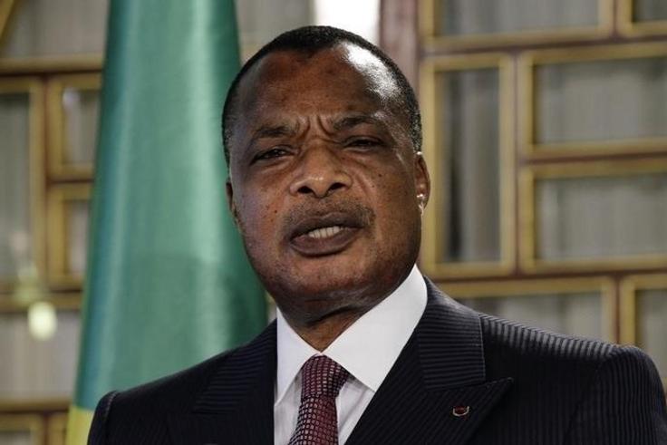 Congo's President Denis Sassou Nguesso speaks during a news conferenc in Tunis January 22, 2015. REUTERS/Anis Mili