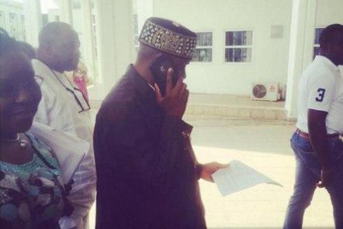 Former Rivers State Governor, Rotimi Amaechi arrives at National Assembly for ministerial screening on October 22, 2015