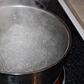 A pot of boiling water