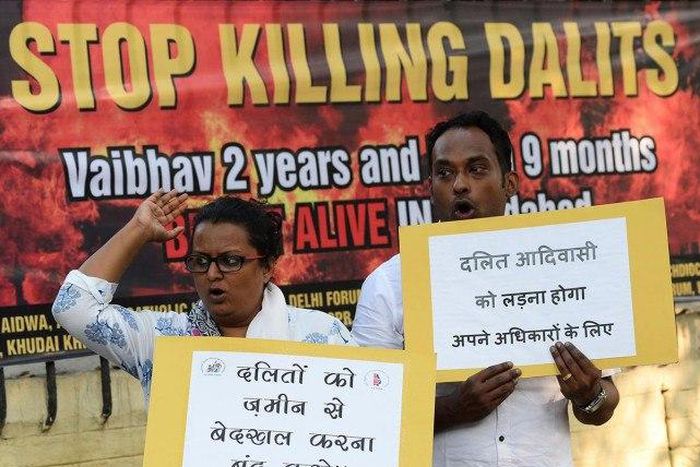 Uproar in India after two children burned alive, police arrest four