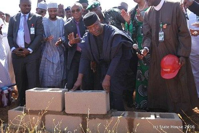 Vice President laying foundation