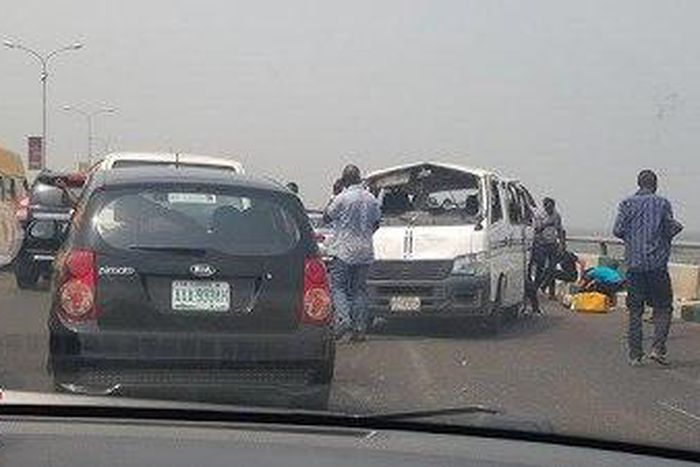 Bus accident on 3rd mainland bridge