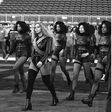 Beyonce during her Super Bowl performance