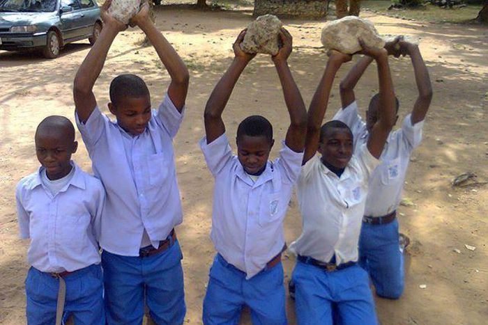 Students being punished