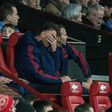 Louis van Gaal shows is frustration as Southampton beat Manchester United 1-0 at Old Trafford on Saturday, January 23