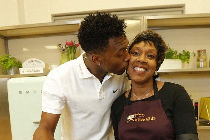Daniel Sturridge and his mum
