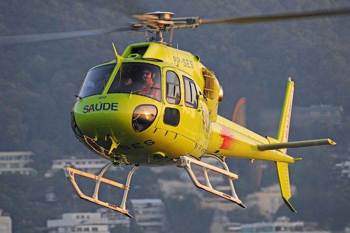 Traffic helicopter in Brazil