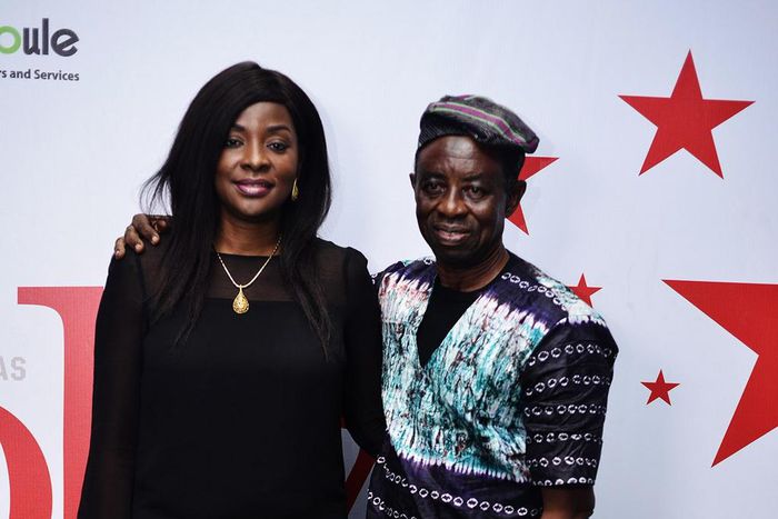 Tunde Kelani and Uche Mac- Auley at the second edition of Nolly Thursdays