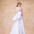 Ivory silk-faille gown with a bow by Rafael Cennamo White Couture