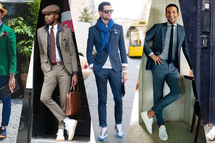 How to pair suits and sneakers