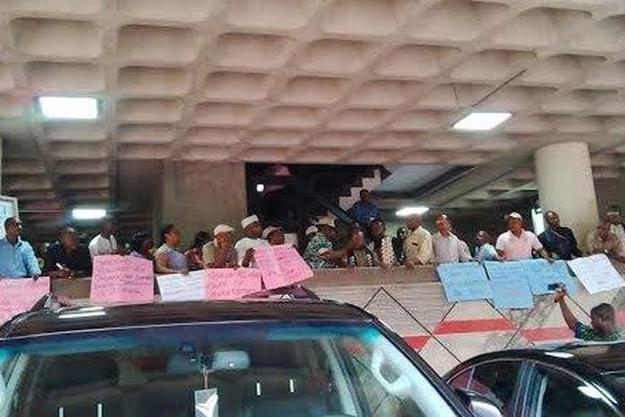 SSANU members protest in UNILAG (File Photo)