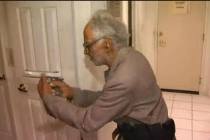 92-yr-old fired gun at burglar trying to break into his home