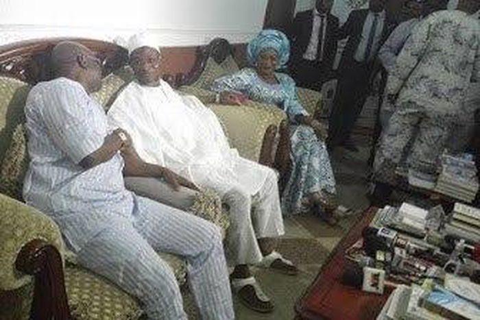 Ekiti State Governor Ayo Fayose visits Osun counterpart, Rauf Aregbesola on January 26, 2016