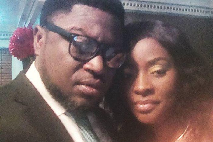 Uche Mac-Auley and Femi Branch on set of Mid-Life