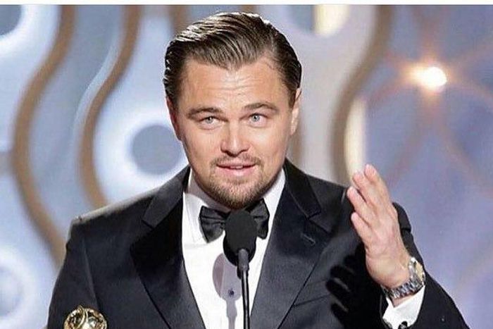 Leonardo DiCaprio at the 2016 Golden Globes