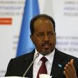 Somalia's President Hassan Sheikh Mohamoud speaks during a news conference after the High Level Partnership Forum in Istanbul, Turkey, February 23, 2016. REUTERS/Osman Orsal
