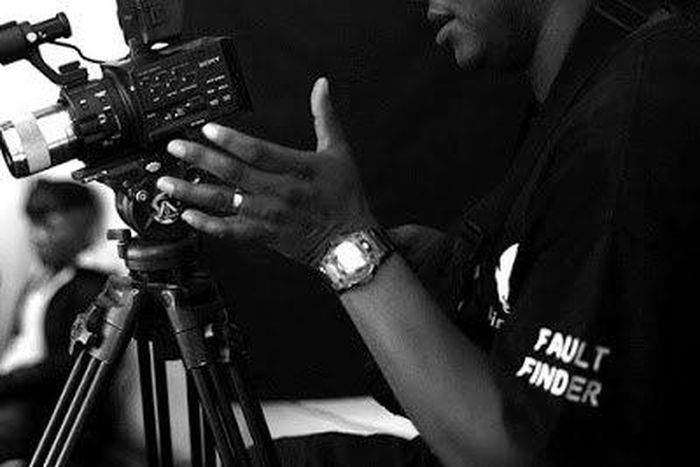 Stanlee Ohikhuare shooting his experimental film 'Payback'